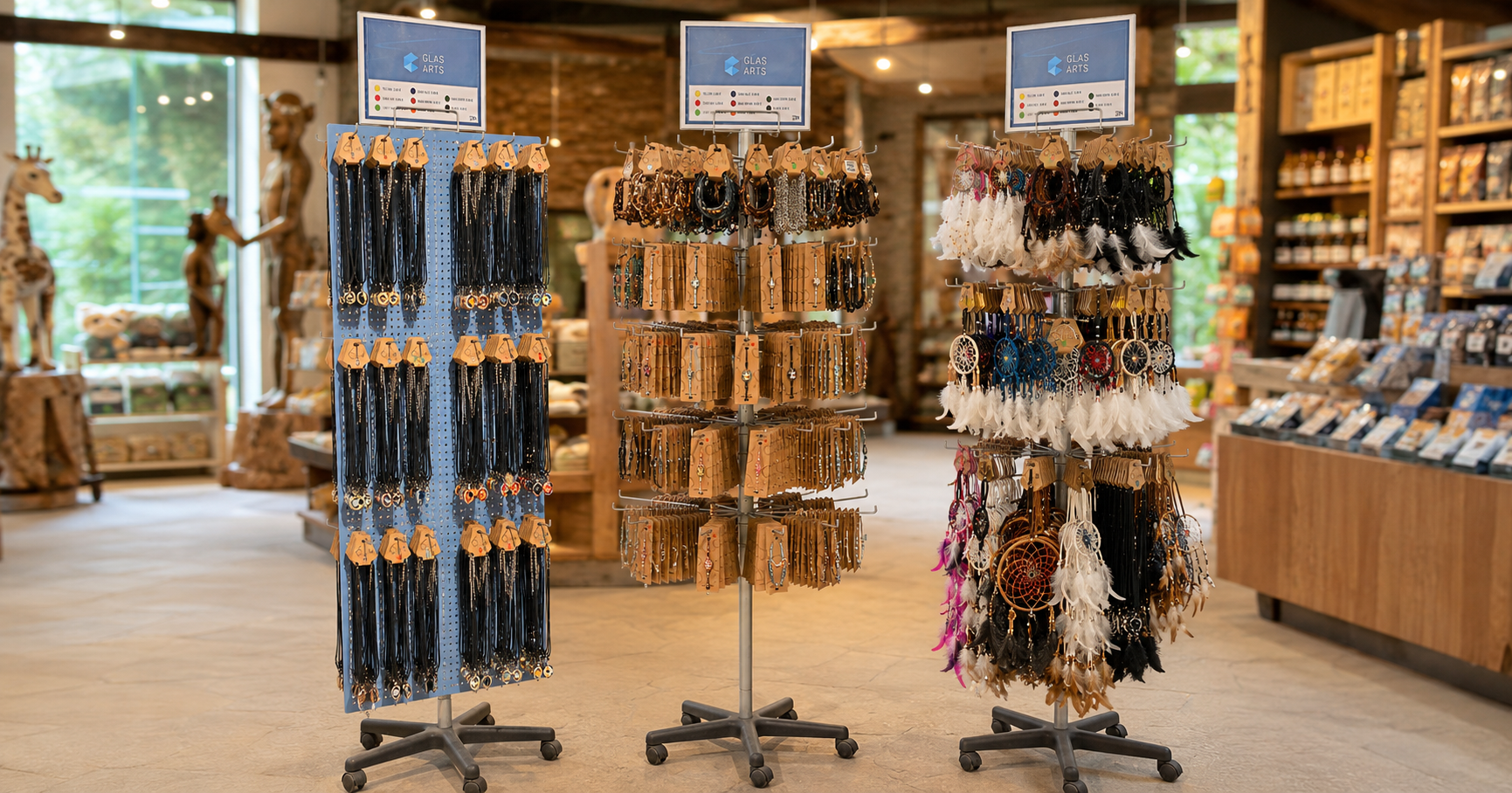 ERN Display-Konzepte in touristischem Shop