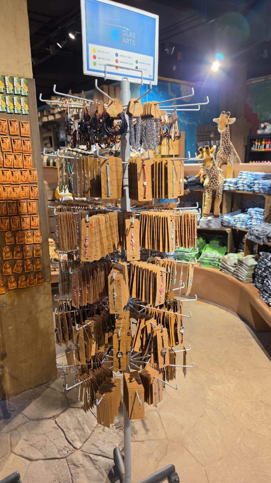 Armbanddisplay im Shop