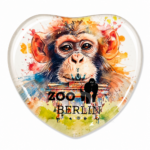 Individueller Magnet Herz Zoo Berlin Affe