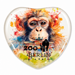 Individueller Magnet Herz Zoo Berlin Affe