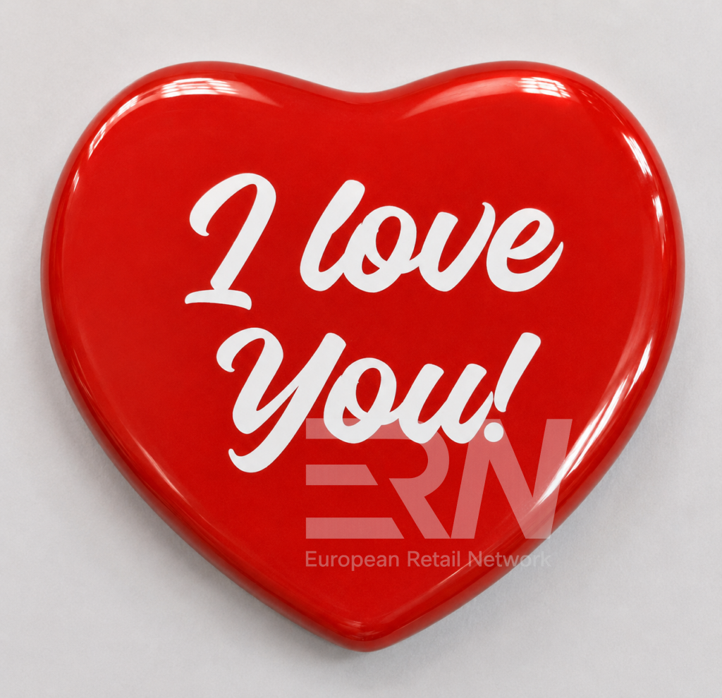 Glas Arts Magnet mit Motiv I love xou!